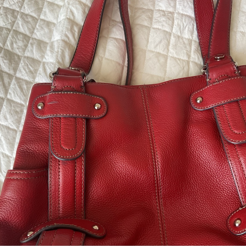 Tignanello red leather purse - Picture 12 of 12